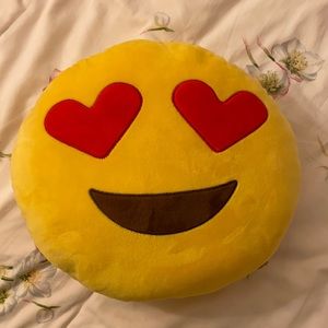 Heart Eyes Emoji Pillow